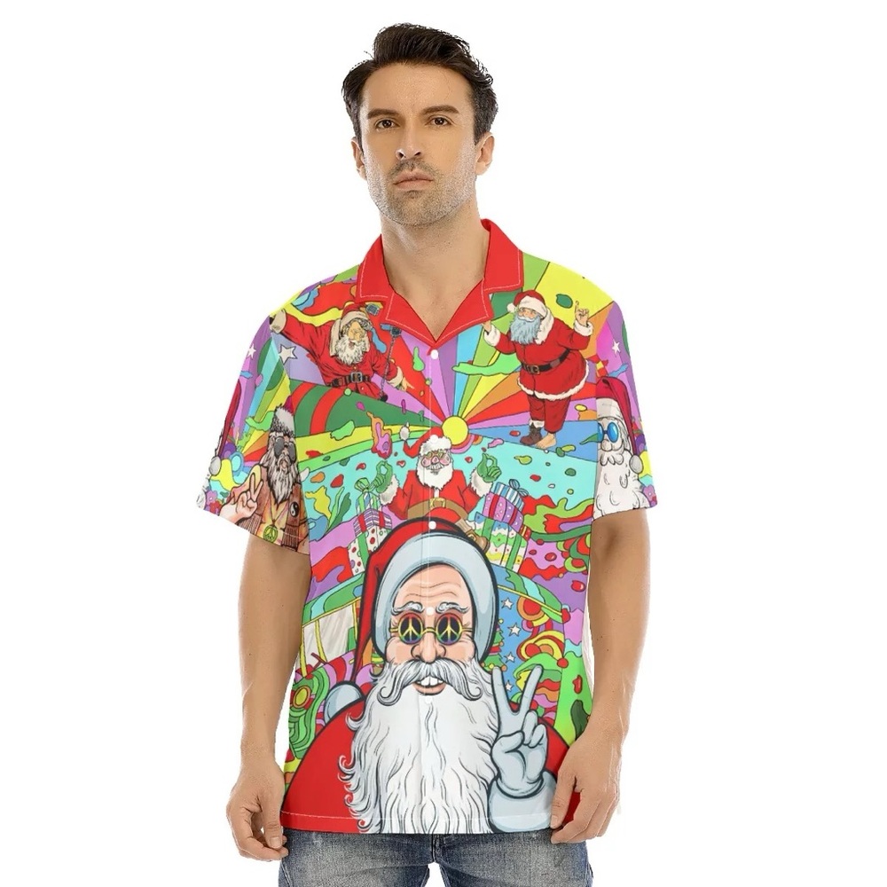 Men's Aloha Santa Shirt